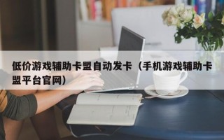 低价游戏辅助卡盟自动发卡（手机游戏辅助卡盟平台官网）