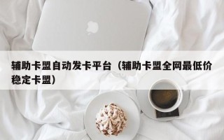 辅助卡盟自动发卡平台（辅助卡盟全网最低价稳定卡盟）