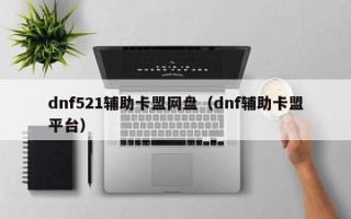 dnf521辅助卡盟网盘（dnf辅助卡盟平台）