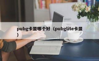 pubg卡盟哪个好（pubglite卡盟）